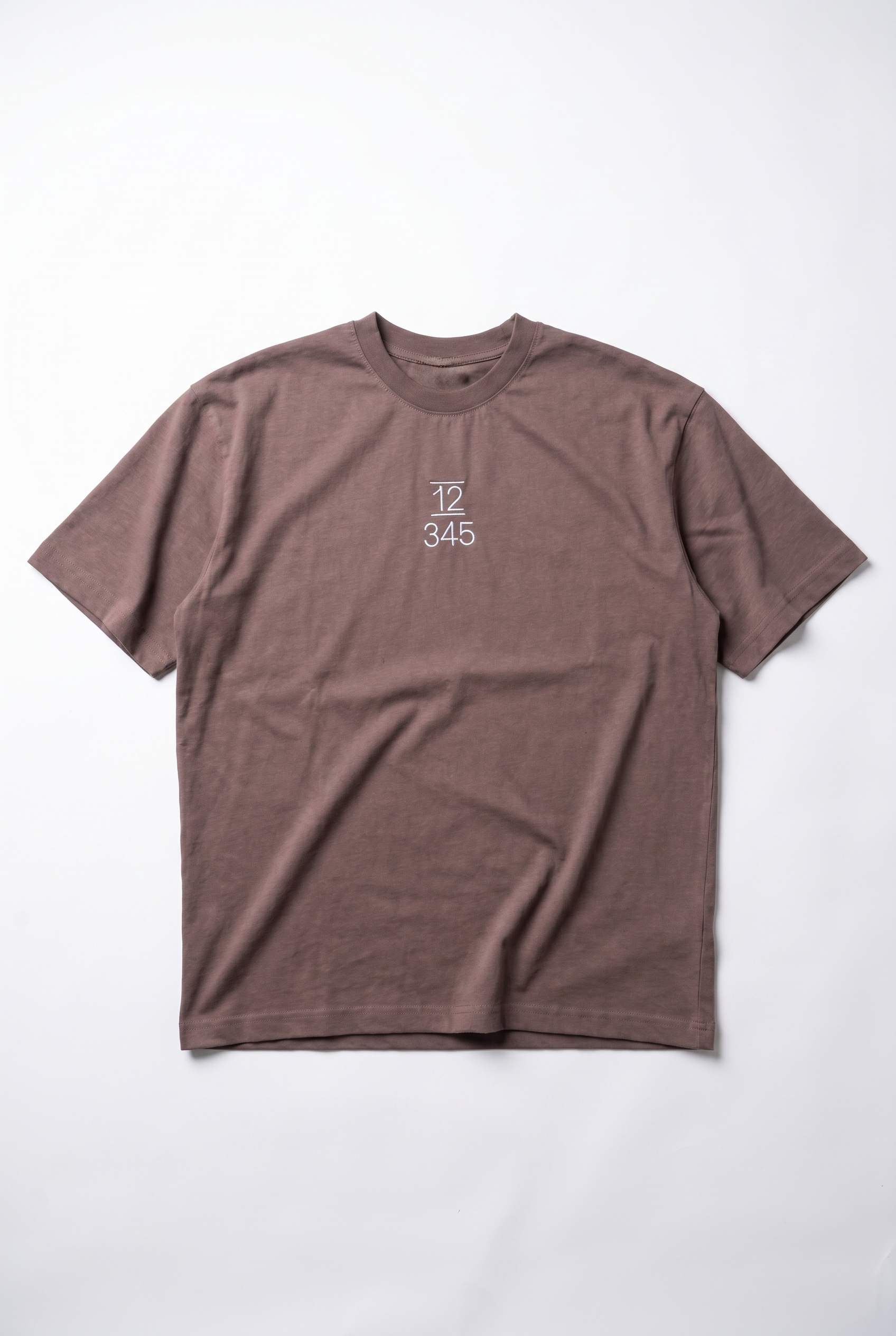 Embroidered Oversized T-Shirt Brown