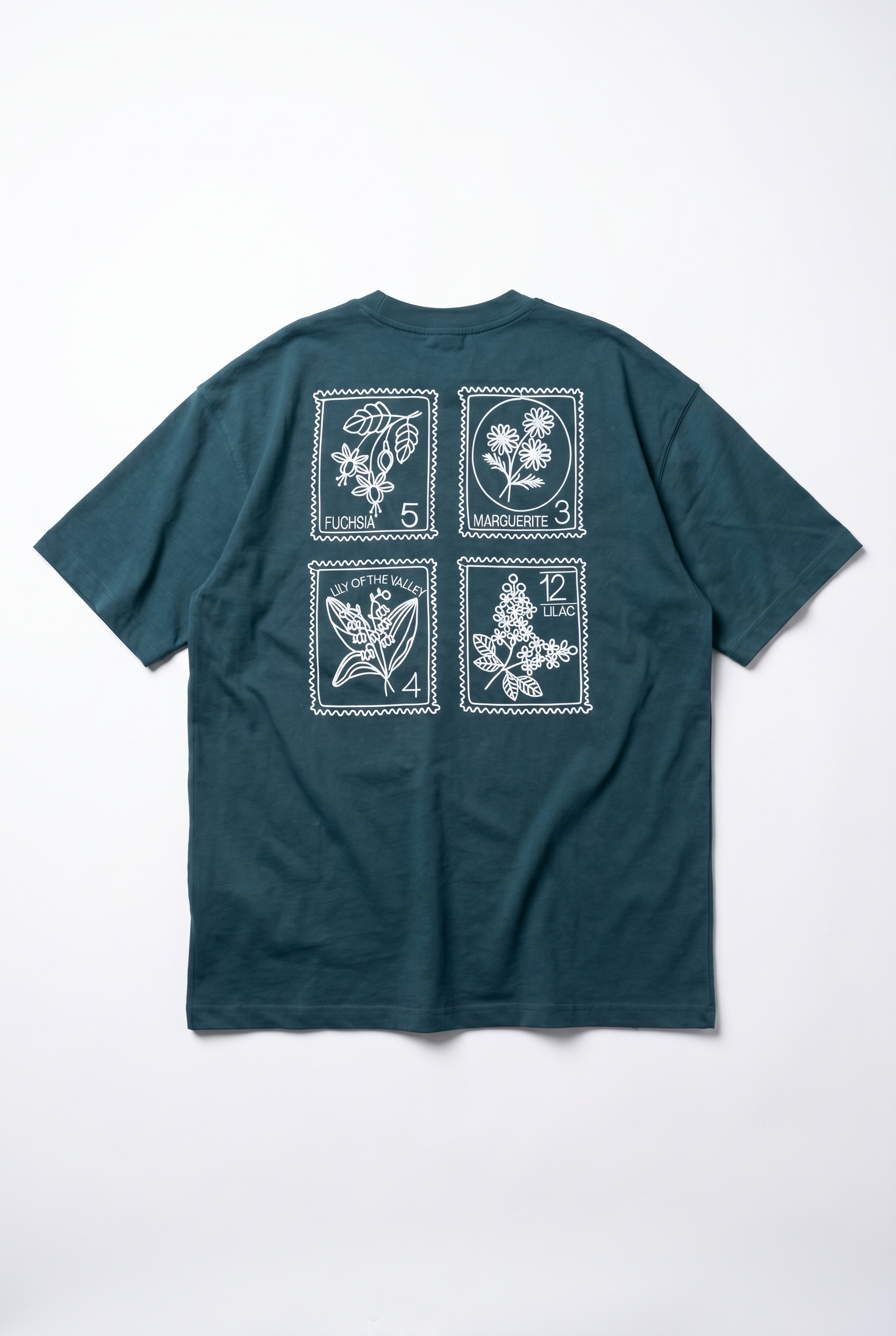 Embroidered Oversized T-Shirt Emerald