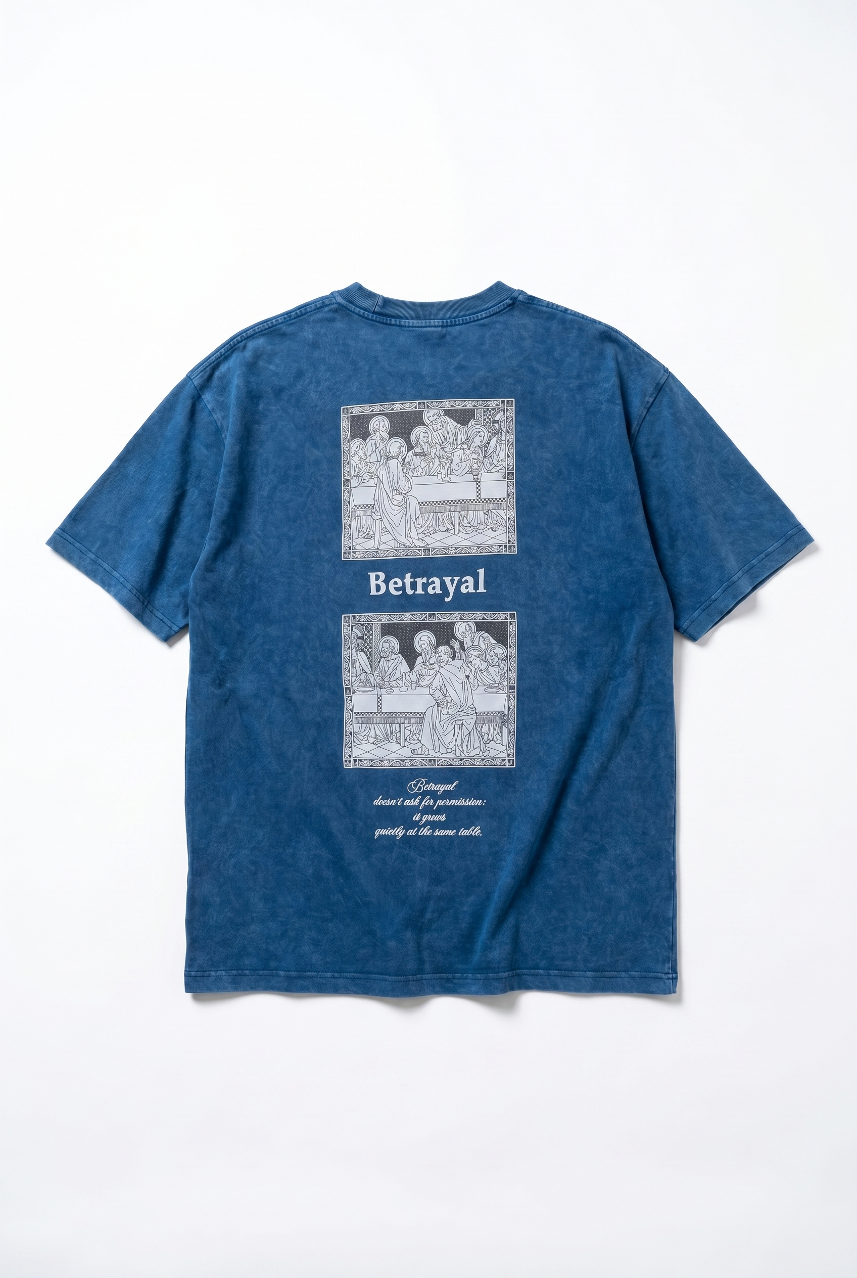 Betrayal Washed Oversized T-Shirt Navy