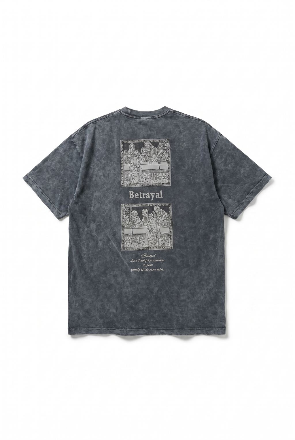 Betrayal Washed Oversized T-Shirt Black