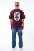 Piero Oversized T-Shirt Burgundy