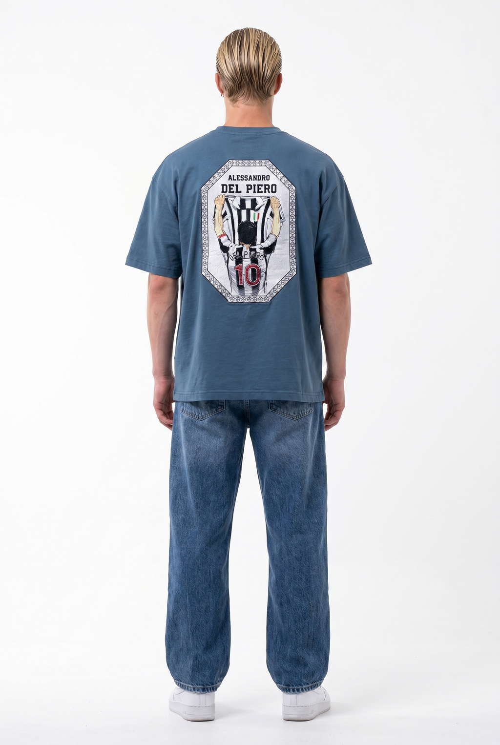 Piero Oversized T-Shirt Petrol Blue