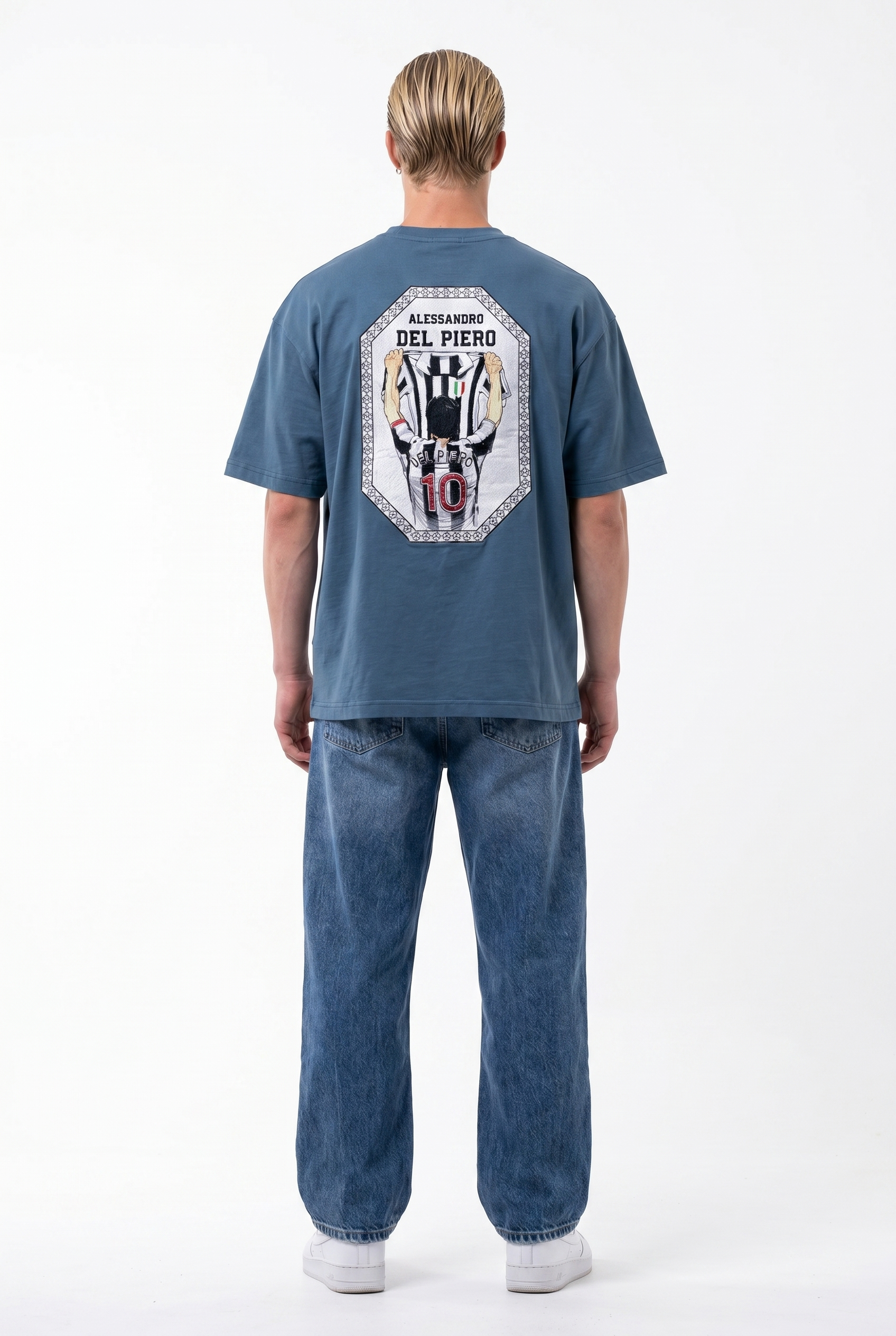 Piero Oversized T-Shirt Petrol Blue
