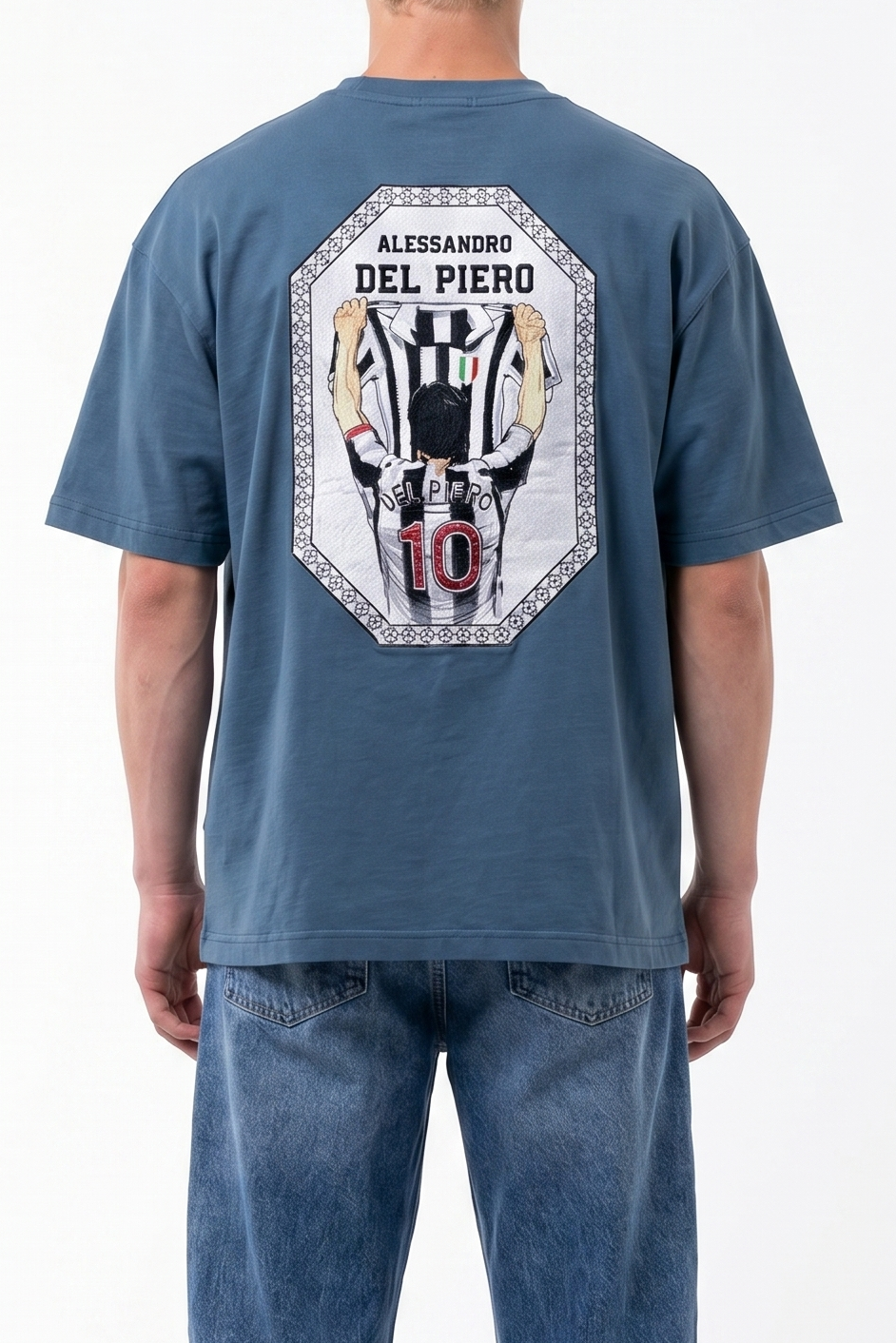 Piero Oversized T-Shirt Petrol Blue