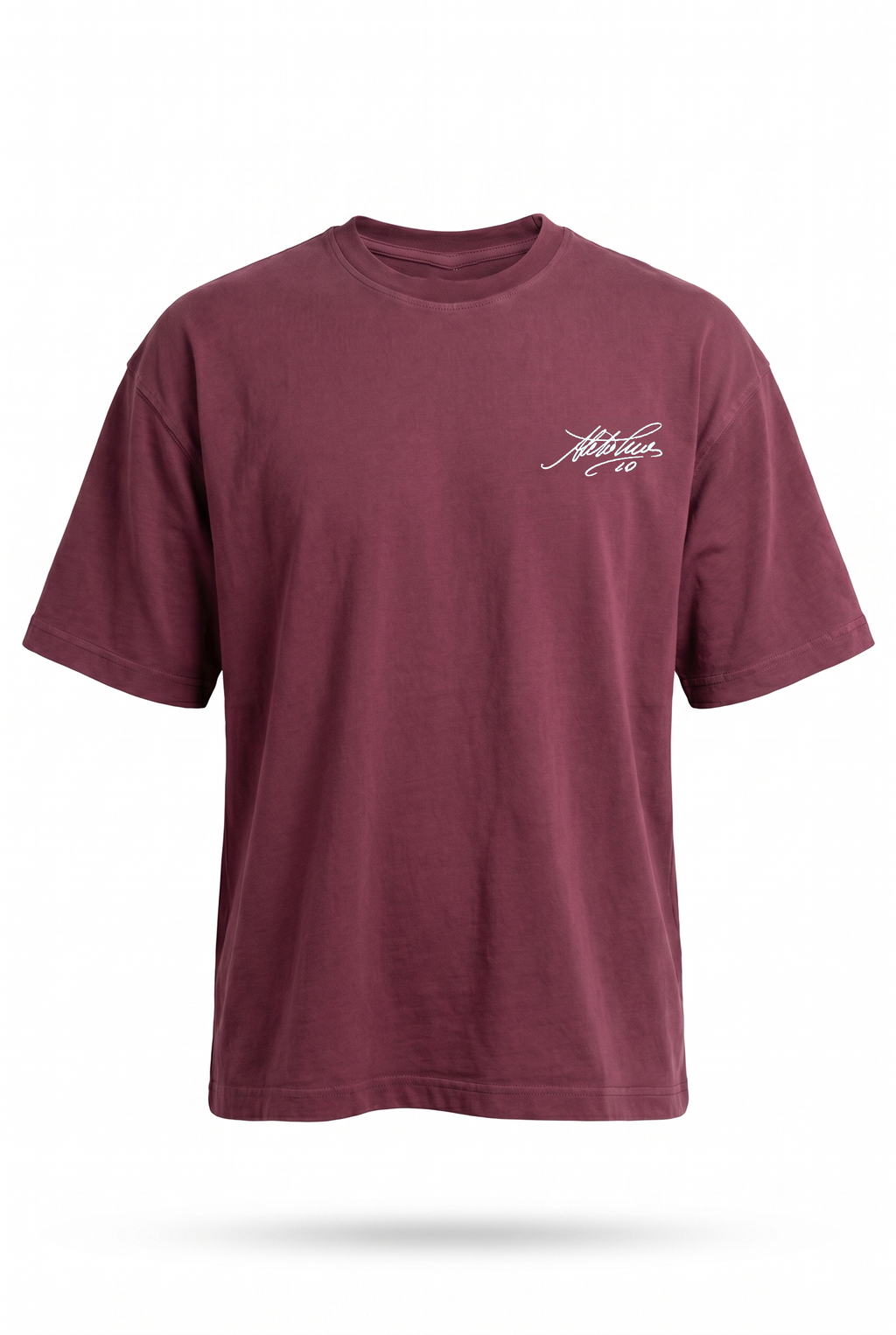 Piero Oversized T-Shirt Burgundy