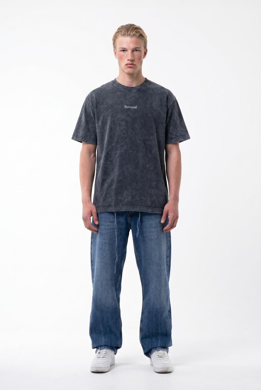 Betrayal Washed Oversized T-Shirt Black