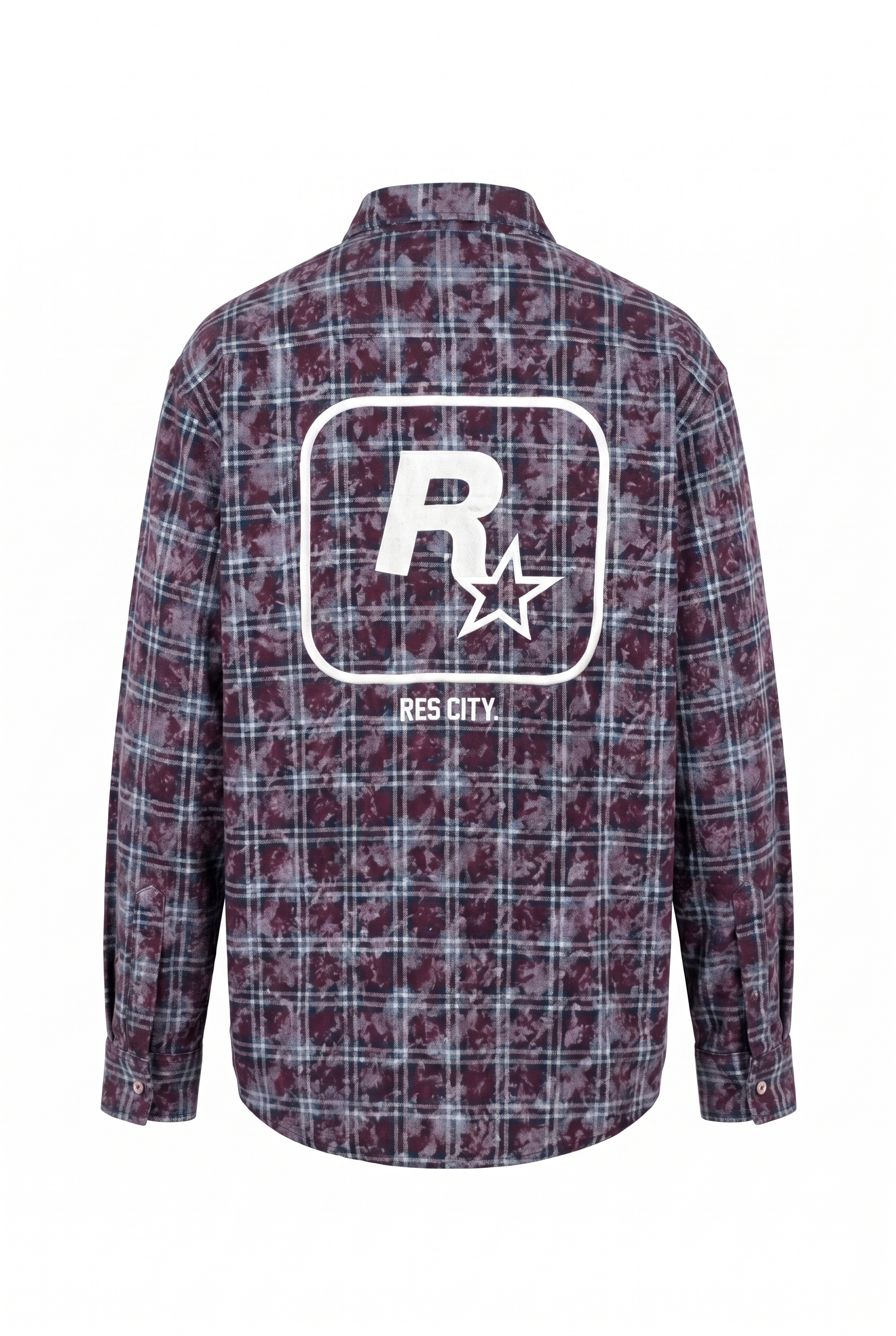 R Oversized Shirt Burgundy