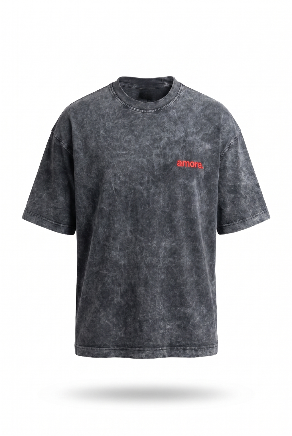 Amore Washed Oversized T-Shirt Black