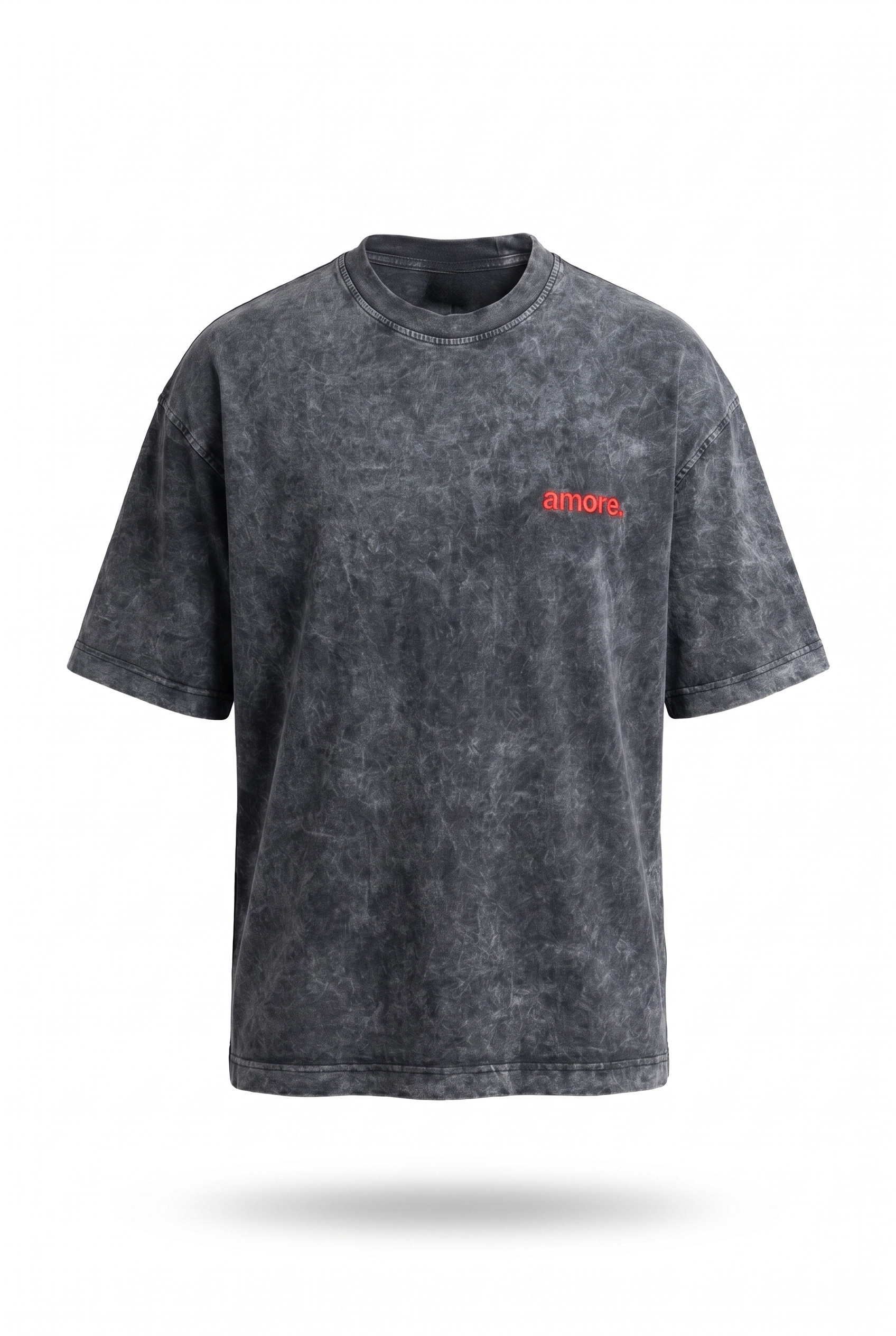 Amore Washed Oversized T-Shirt Black