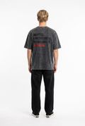 Amore Washed Oversized T-Shirt Black