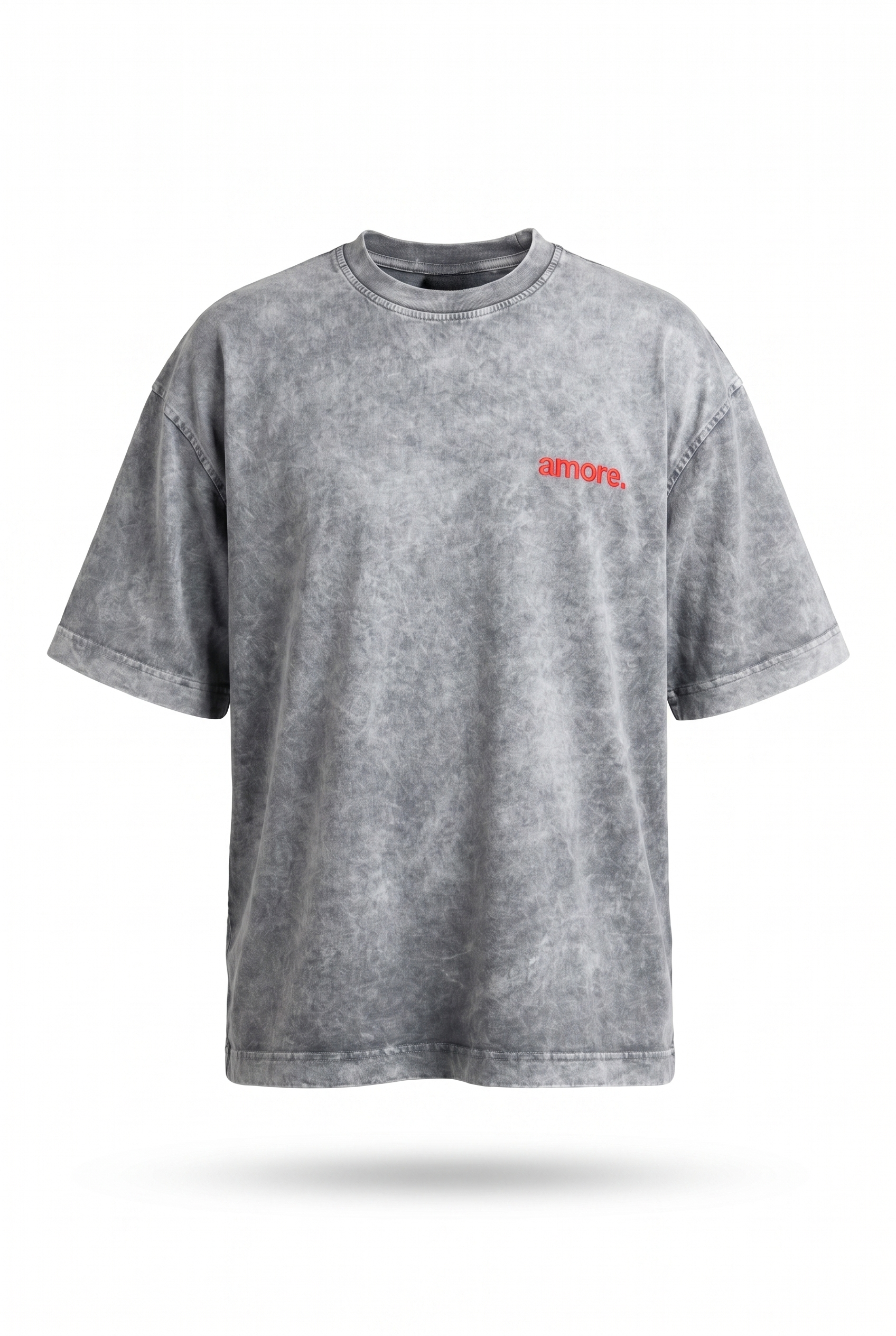 Amore Washed Oversized T-Shirt Gray