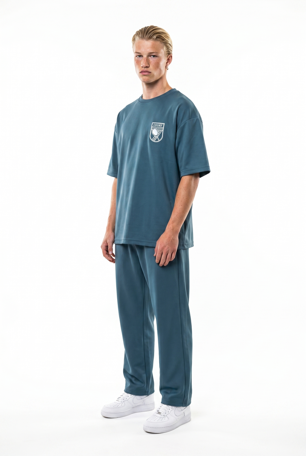 Court Regular Fit Set Petrol Blue