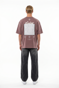 Sonar Oversized T-Shirt Brown