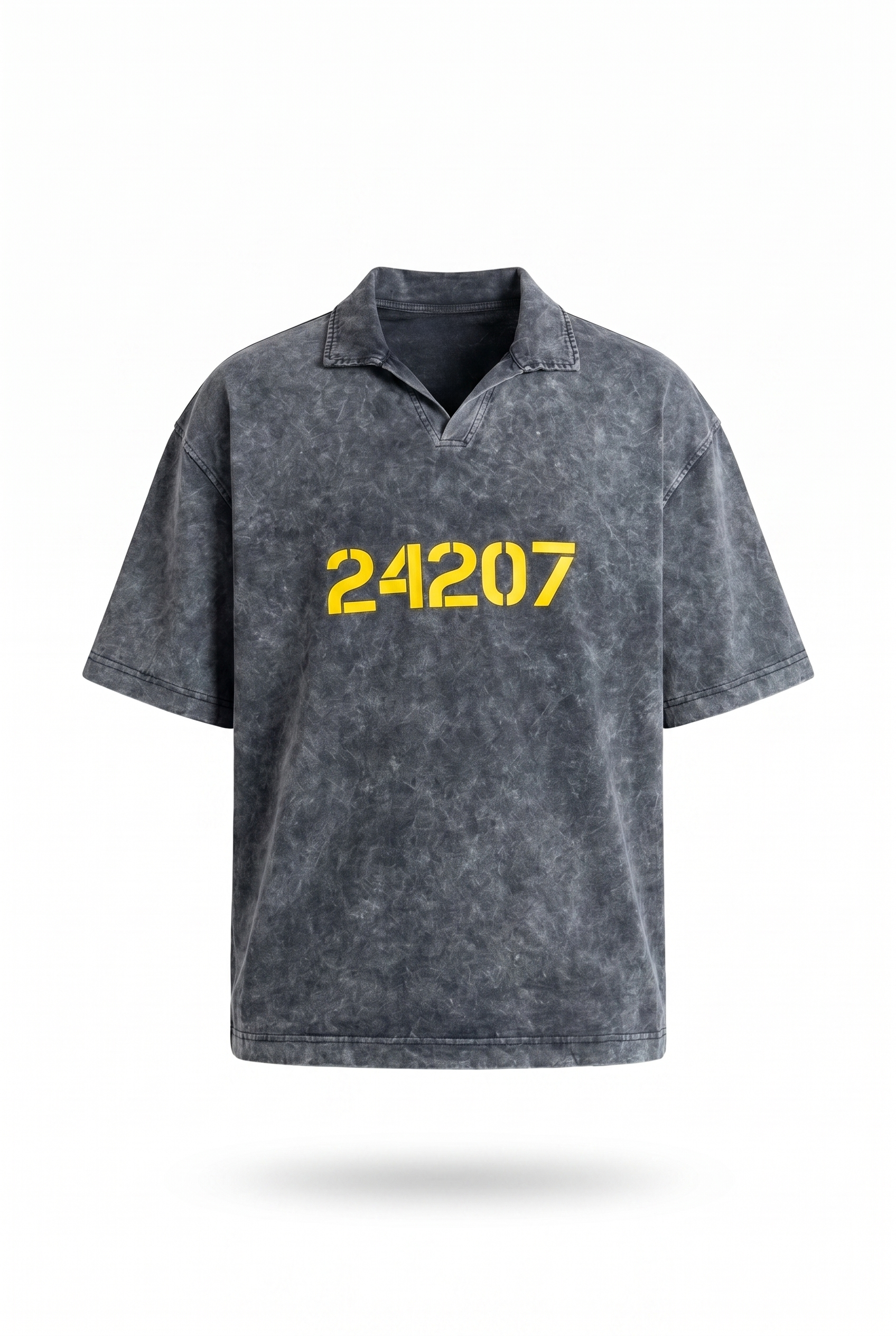 24207 Washed Oversized T-Shirt Black