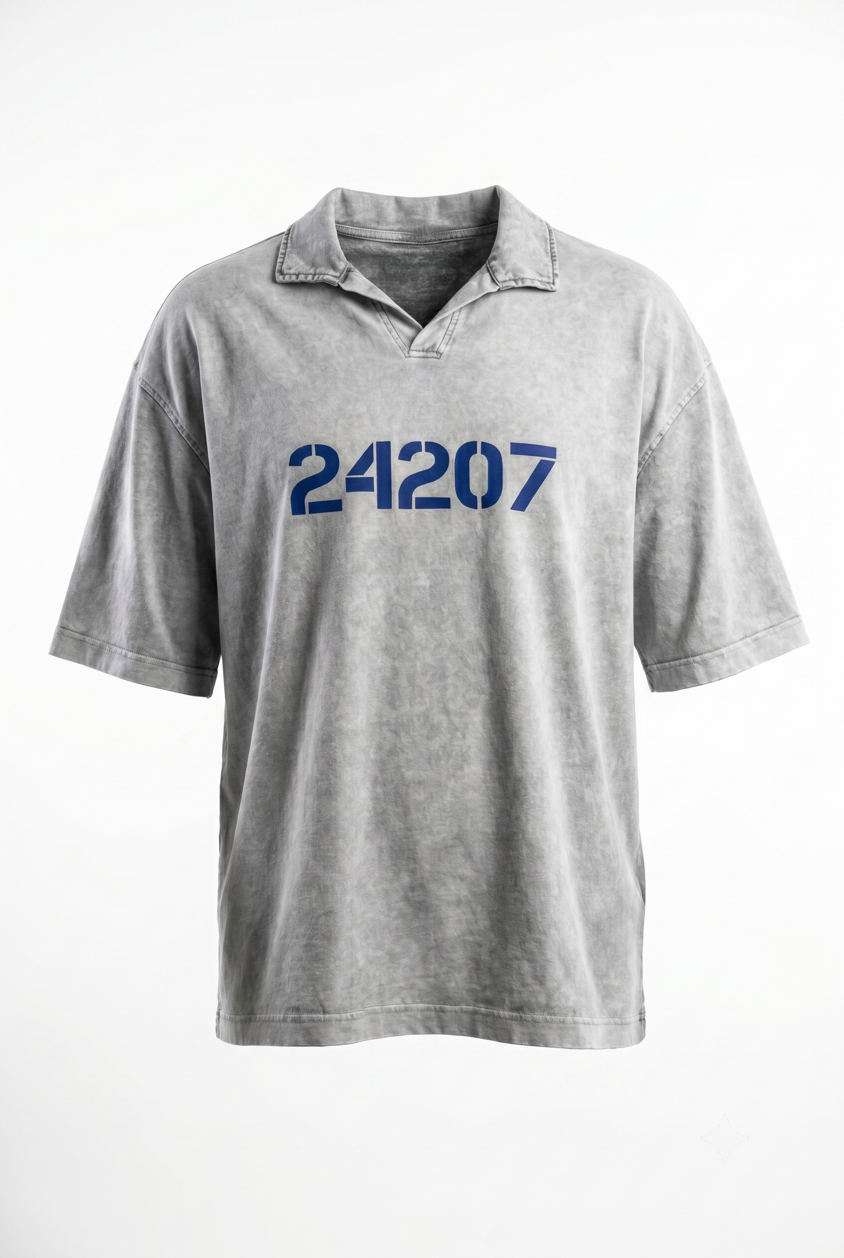 24207 Washed Oversized T-Shirt Gray