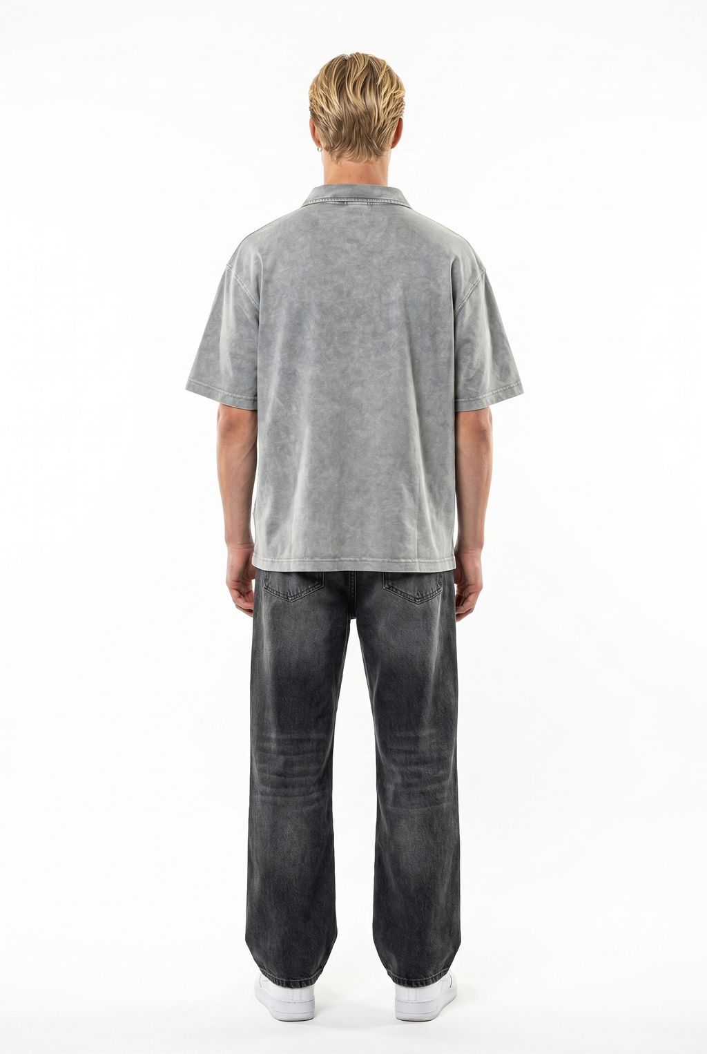 24207 Washed Oversized T-Shirt Gray