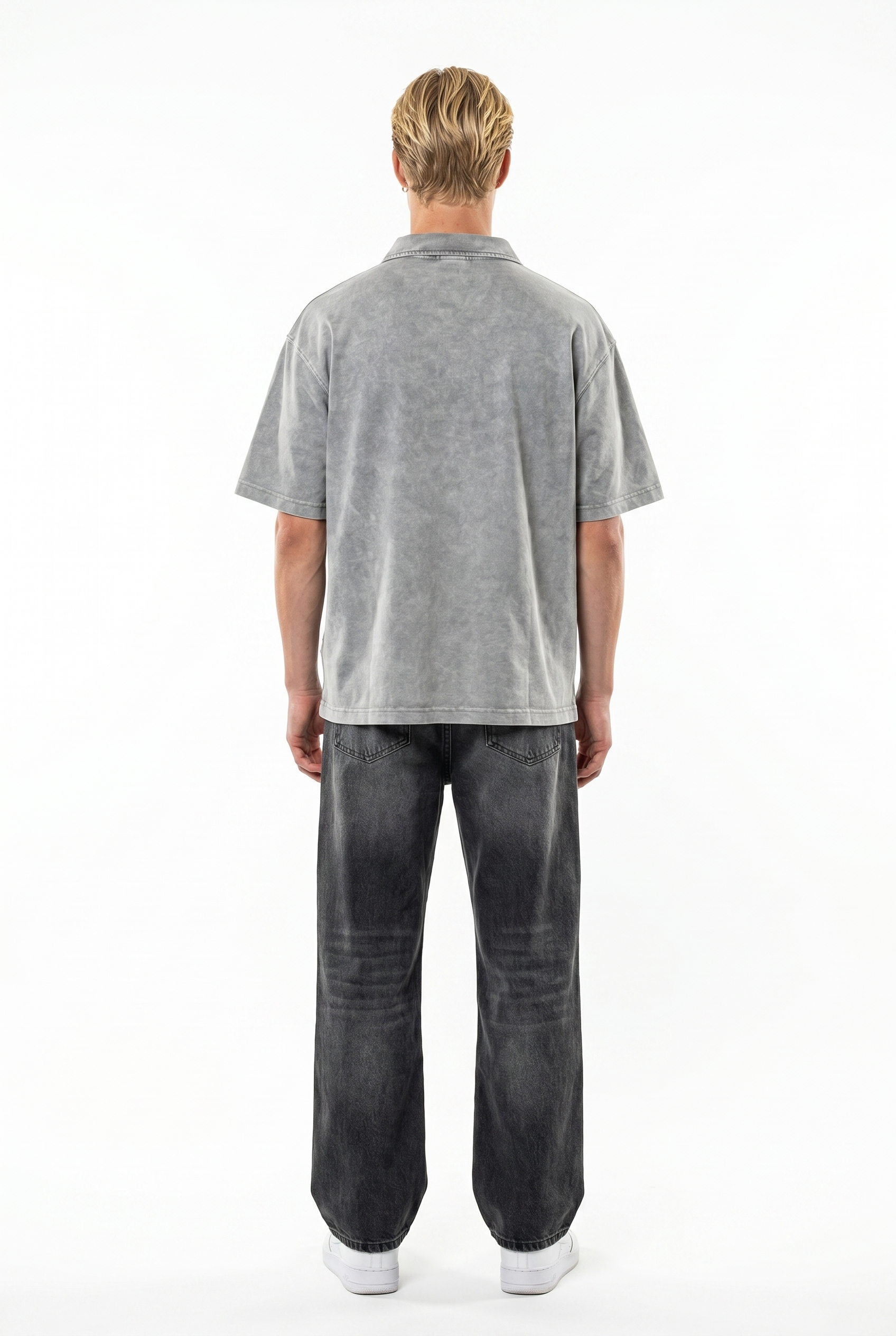 24207 Washed Oversized T-Shirt Gray