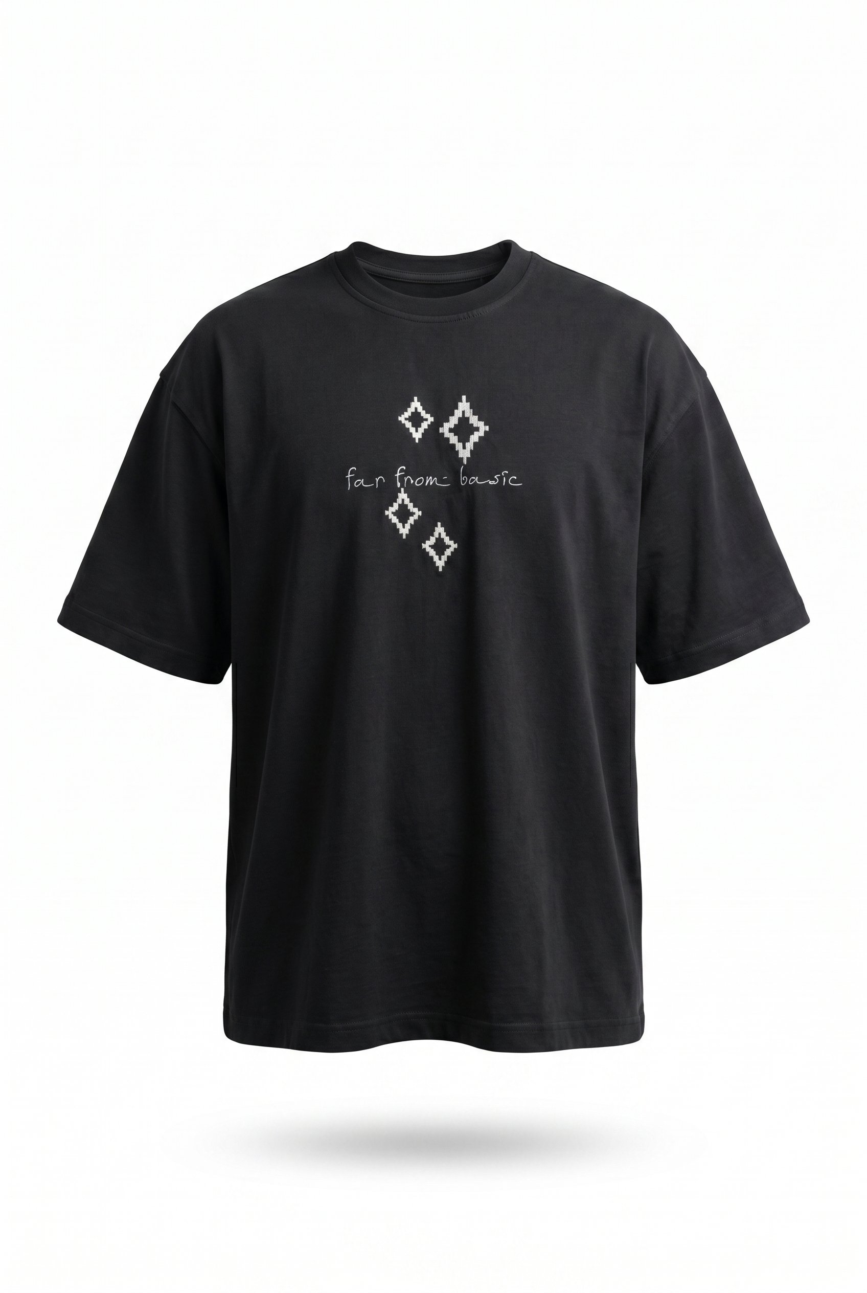 FFB Embroidered Oversized T-Shirt Black
