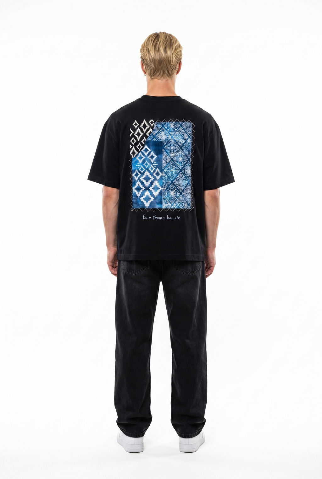 FFB Embroidered Oversized T-Shirt Black