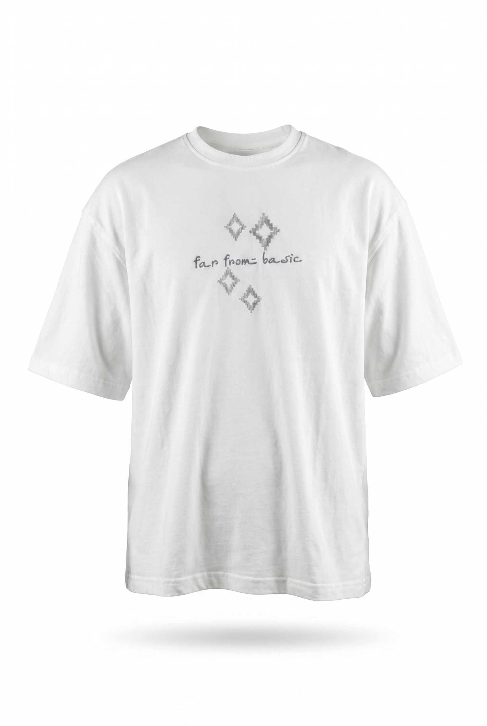 FFB Embroidered Oversized T-Shirt Ecru