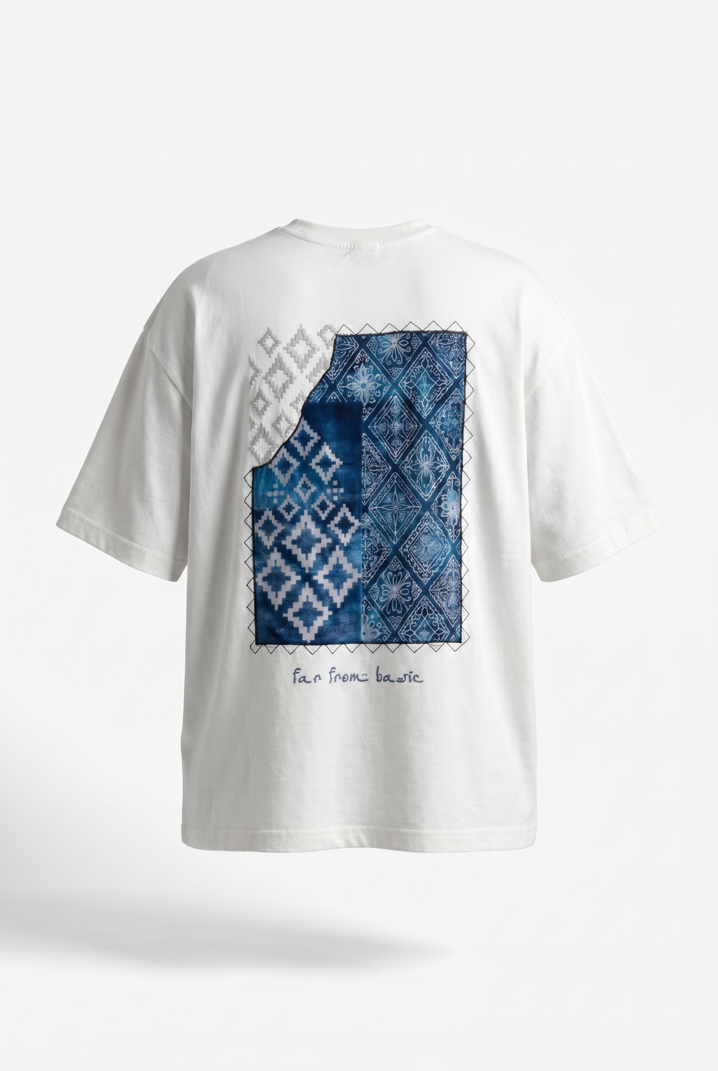 FFB Embroidered Oversized T-Shirt Ecru