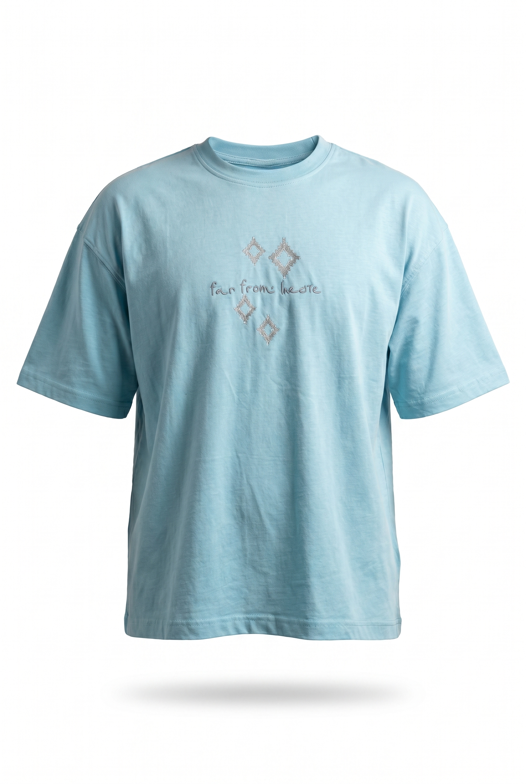 FFB Embroidered Oversized T-Shirt Baby Blue