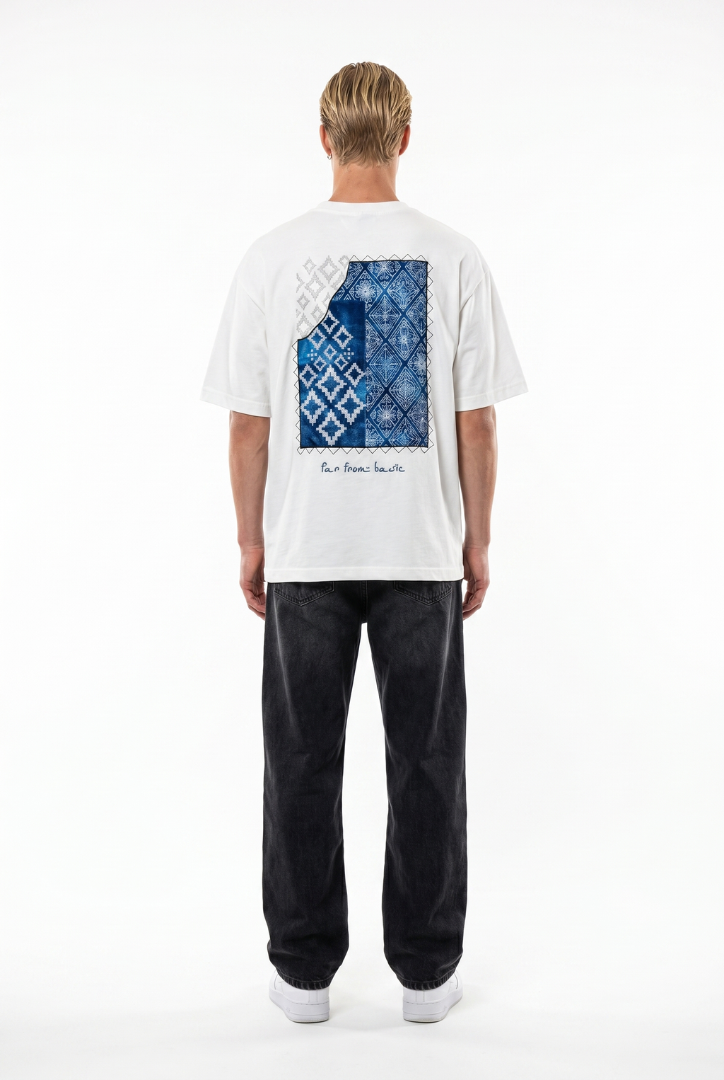 FFB Embroidered Oversized T-Shirt Ecru