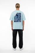 FFB Embroidered Oversized T-Shirt Baby Blue