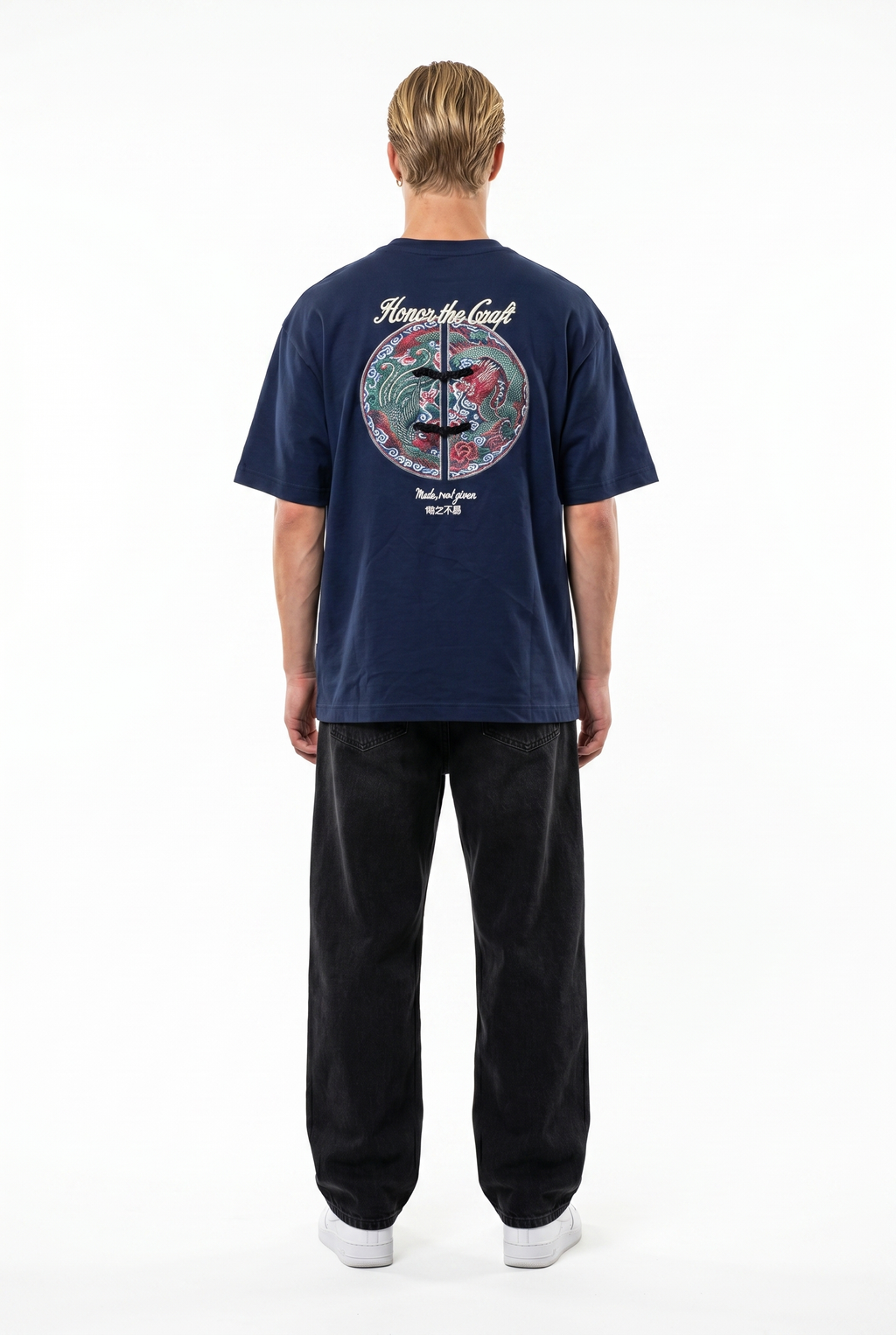 Craft Oversized T-Shirt Navy