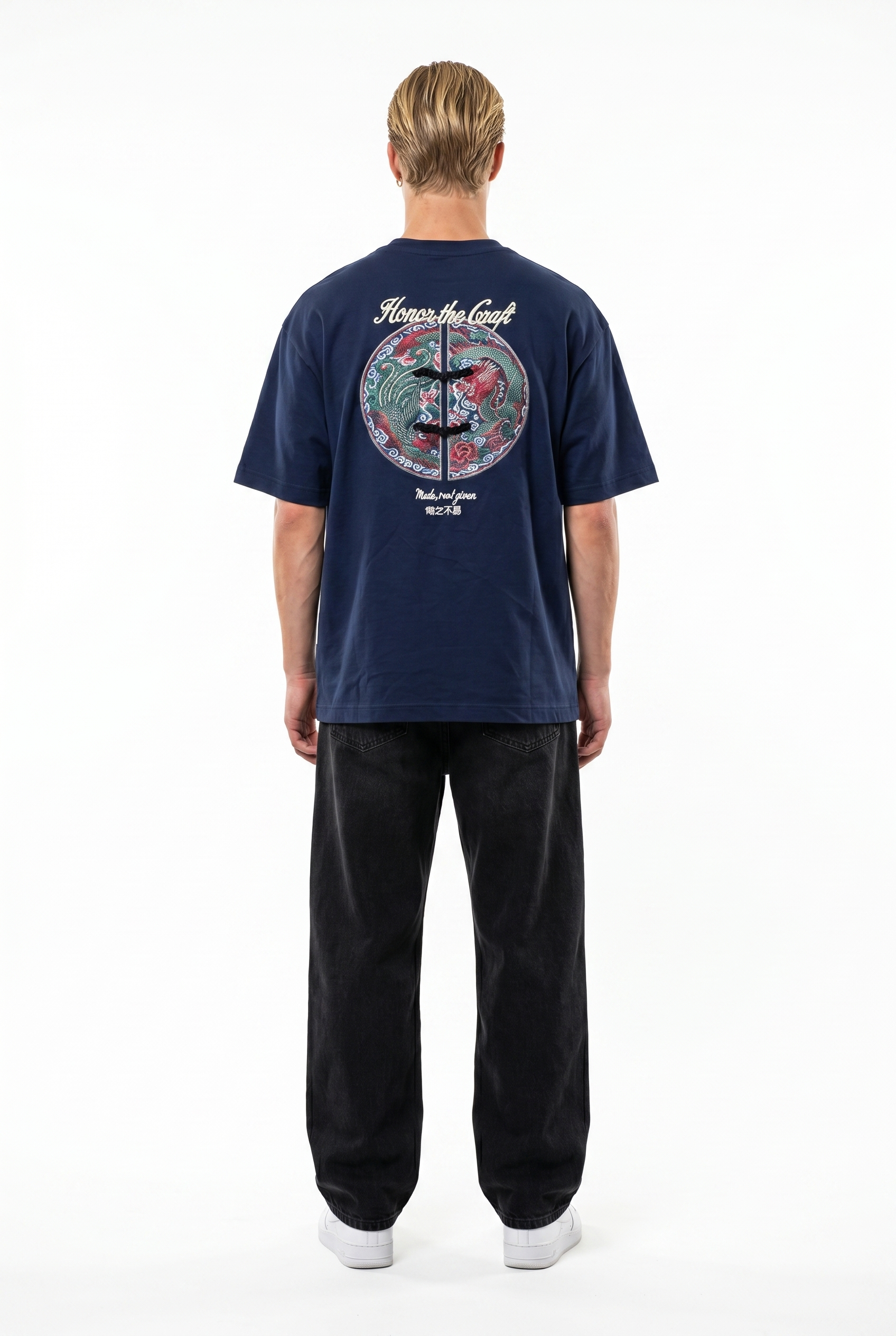 Craft Oversized T-Shirt Navy