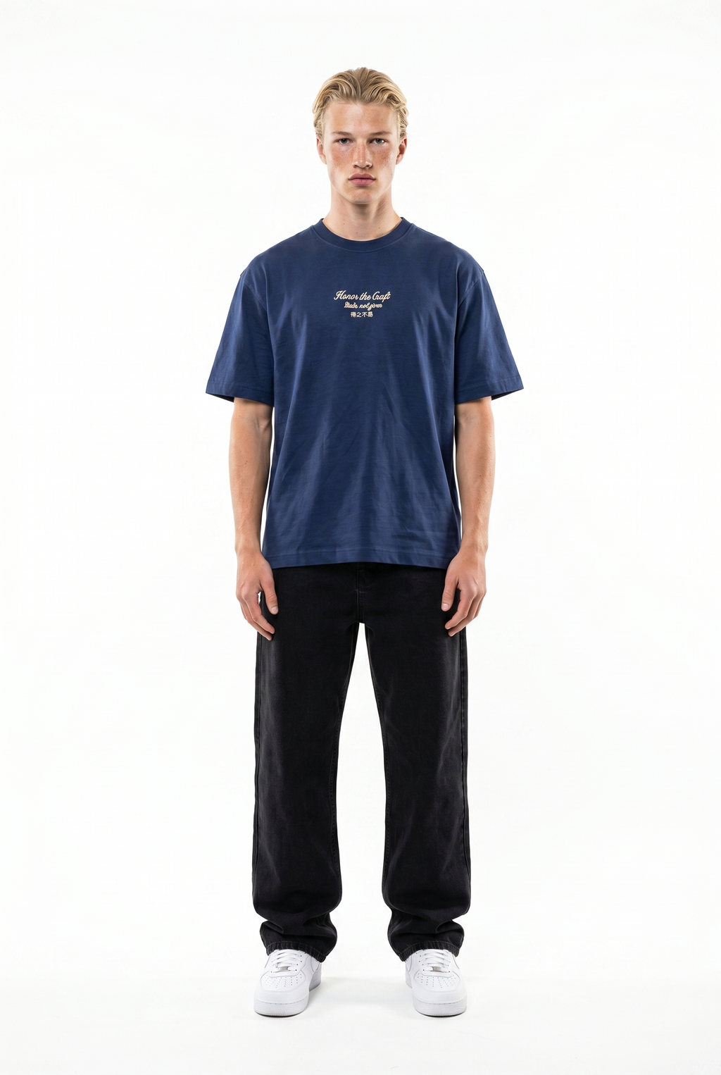Craft Oversized T-Shirt Navy