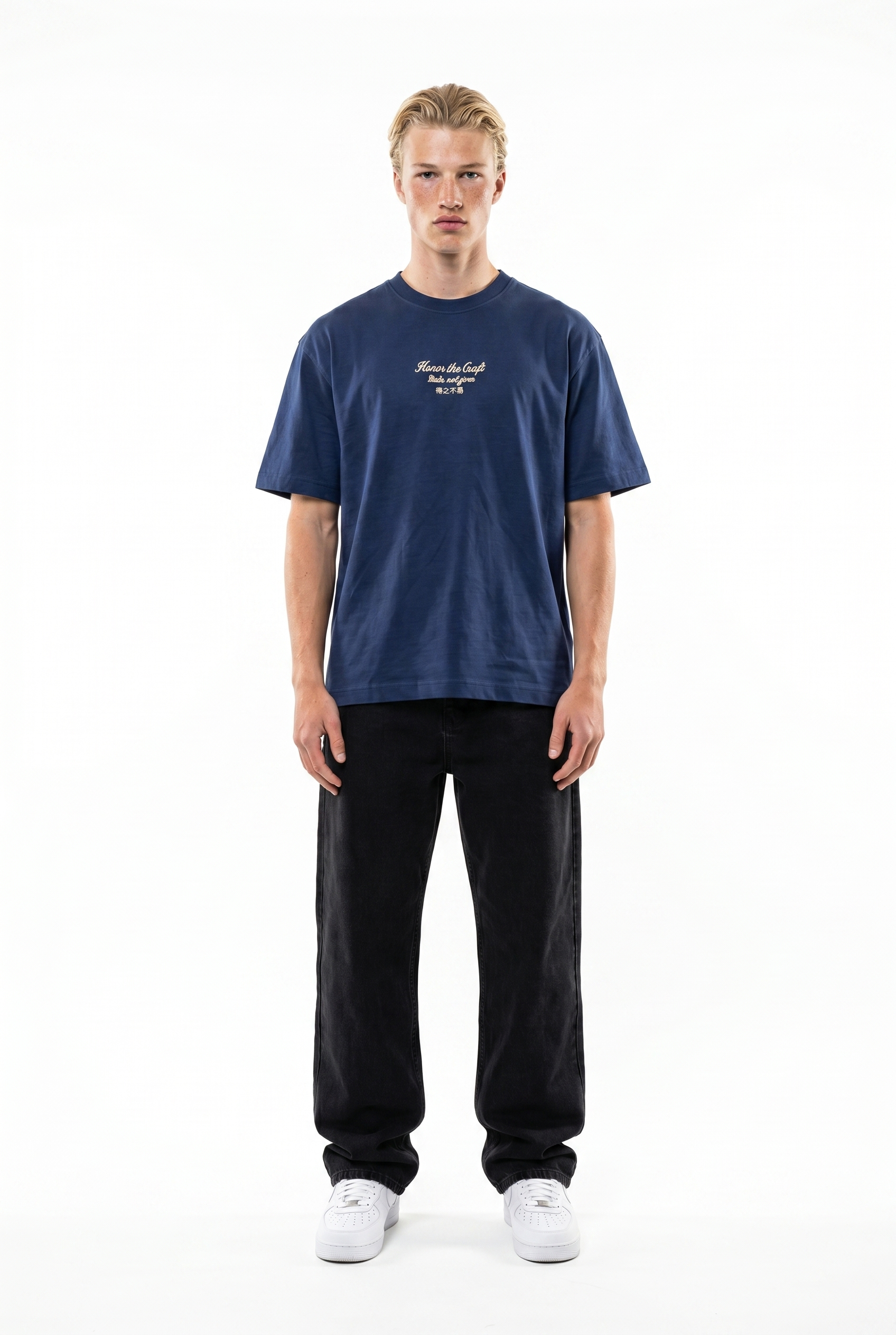 Craft Oversized T-Shirt Navy