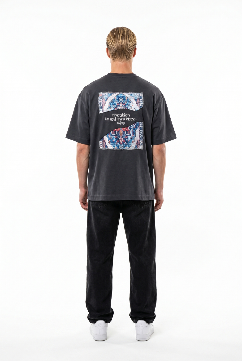 Itsbyzey Oversized T-Shirt Smoked