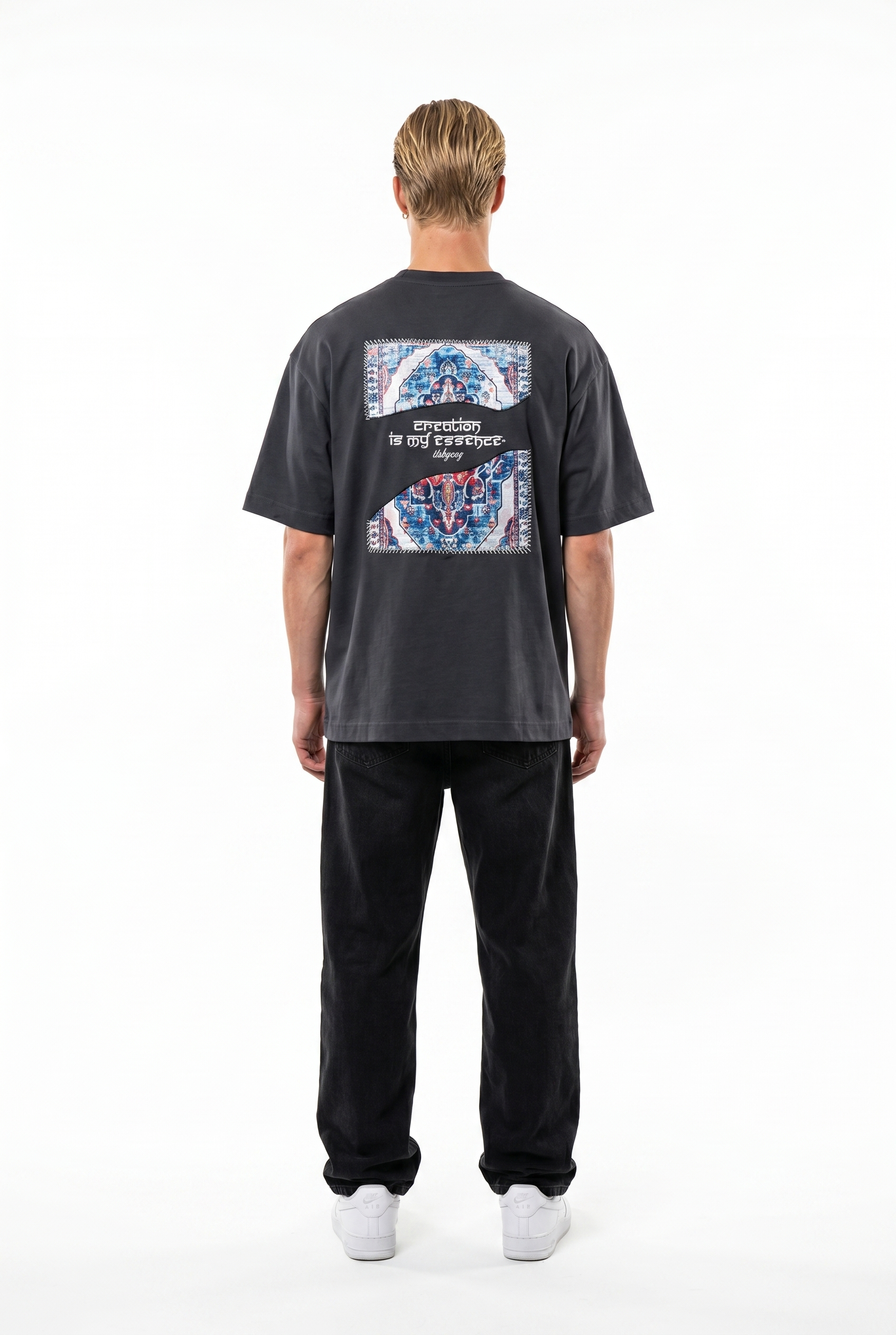 Itsbyzey Oversized T-Shirt Smoked