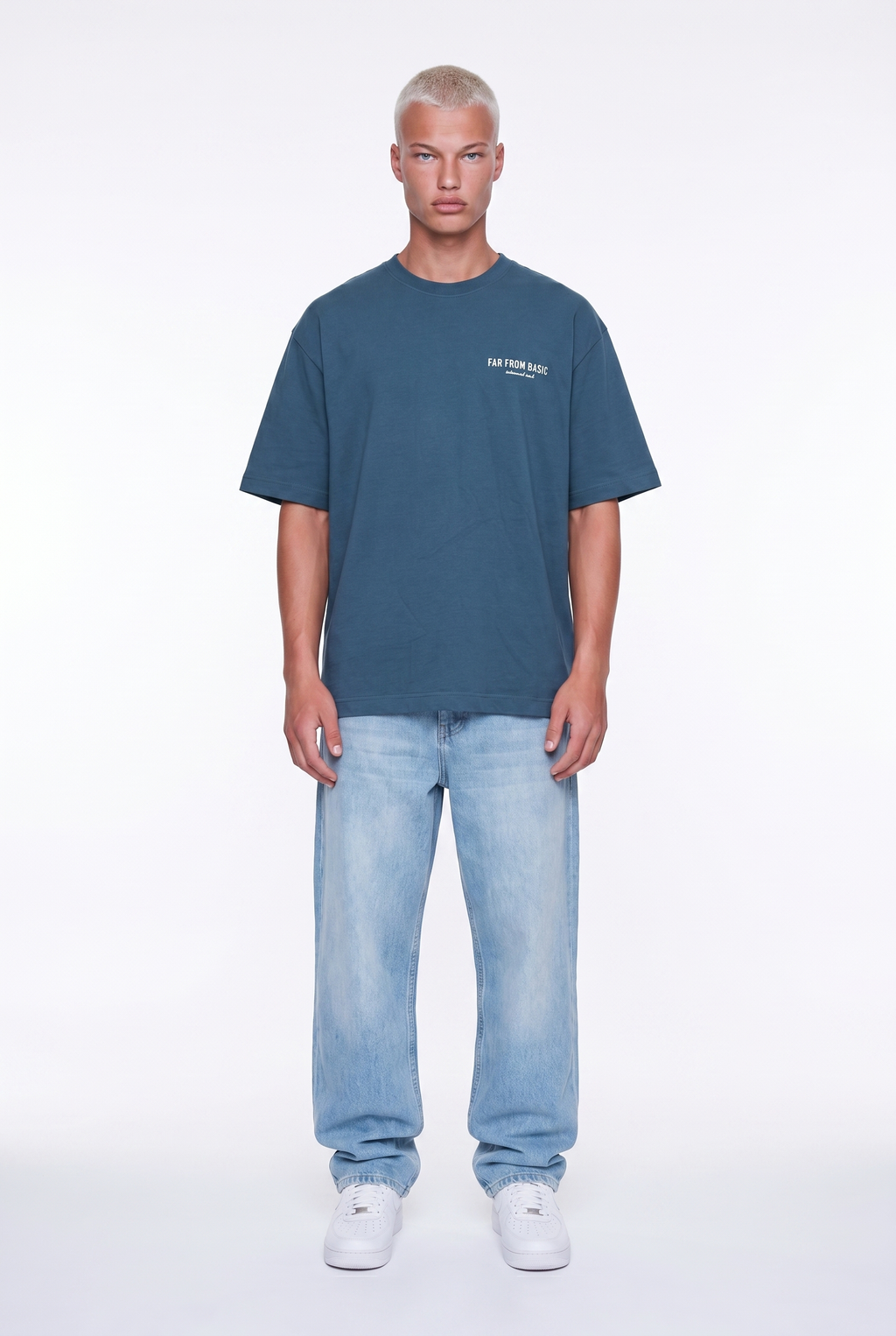Respire x Itsbyzey Oversized T-Shirt Petrol Blue