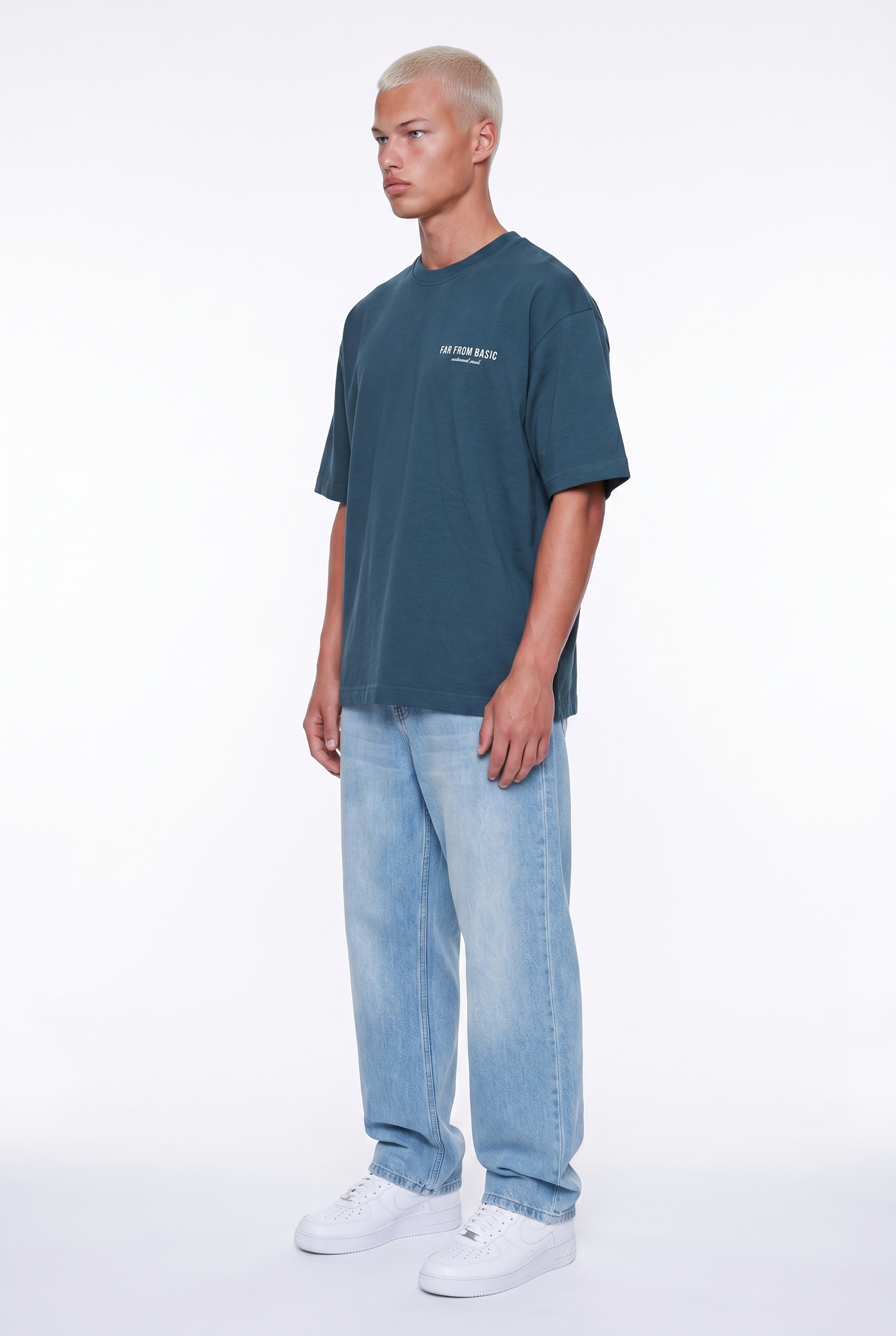 Respire x Itsbyzey Oversized T-Shirt Petrol Blue