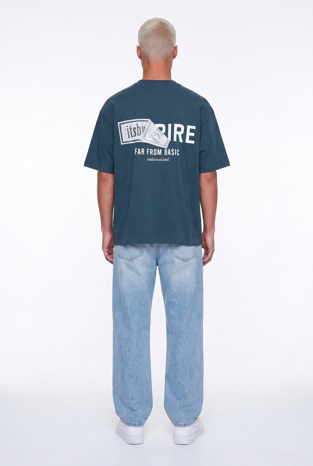 Respire x Itsbyzey Oversized T-Shirt Petrol Blue