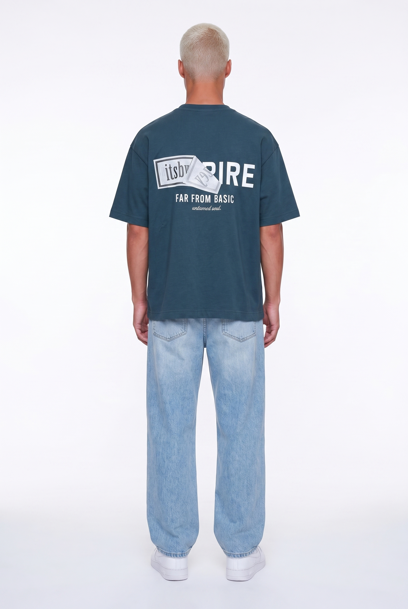 Respire x Itsbyzey Oversized T-Shirt Petrol Blue
